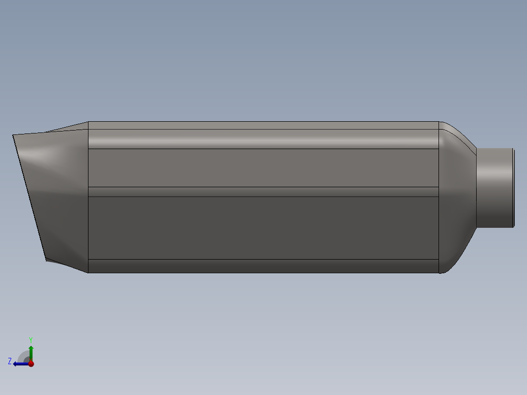 亚马逊 排气消声器右视图