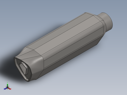 亚马逊 排气消声器正等轴测缩略图