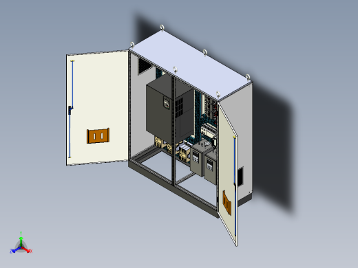 双柜组装变频器星三角+630A竖装plc软启动控制柜 56252