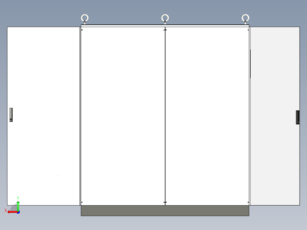 双柜组装变频器星三角+630A竖装plc软启动控制柜 56252后视图