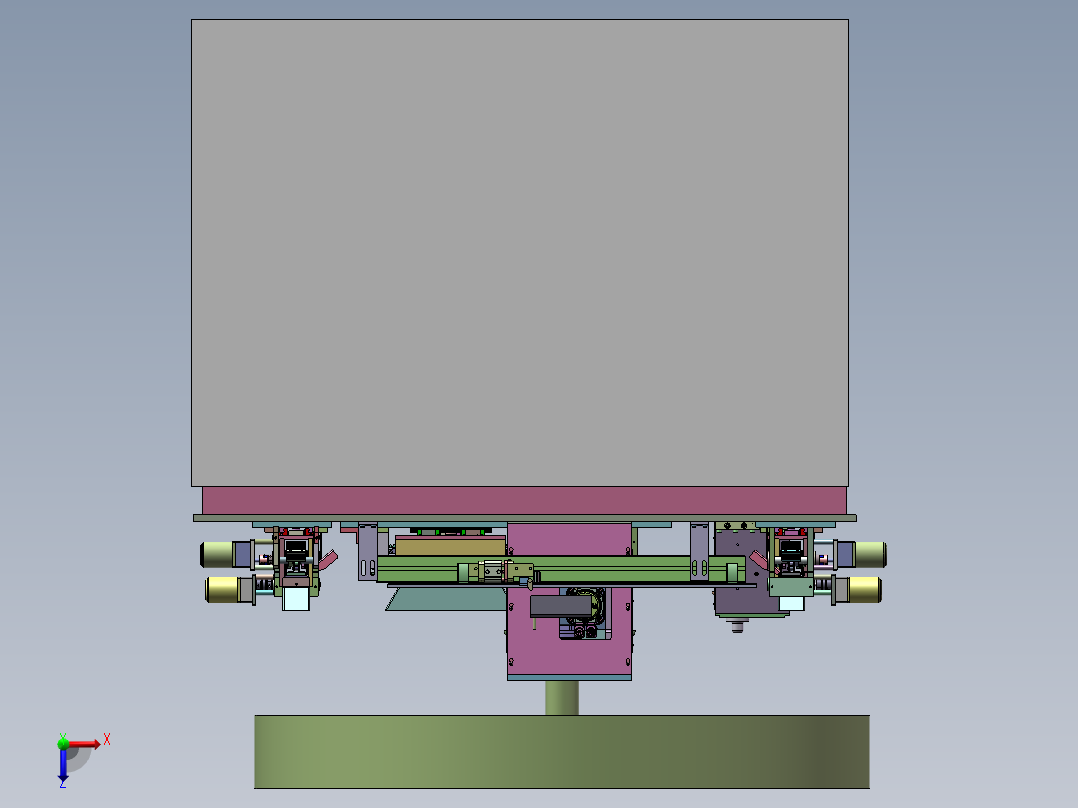SPR-600 电机轴精密压装机俯视图
