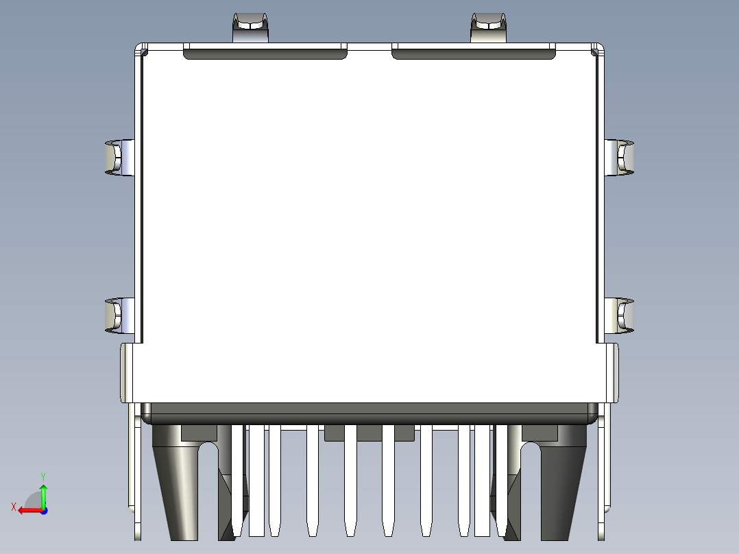 连接器插孔1端口100 BASE-T PCB后视图