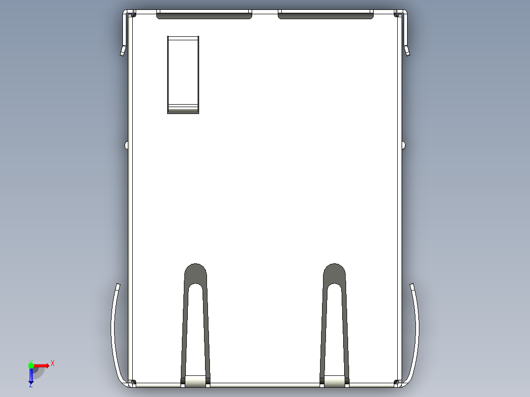 连接器插孔1端口100 BASE-T PCB俯视图