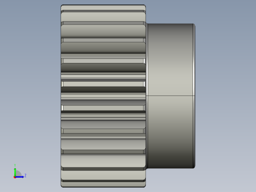 金属齿轮左视缩略图