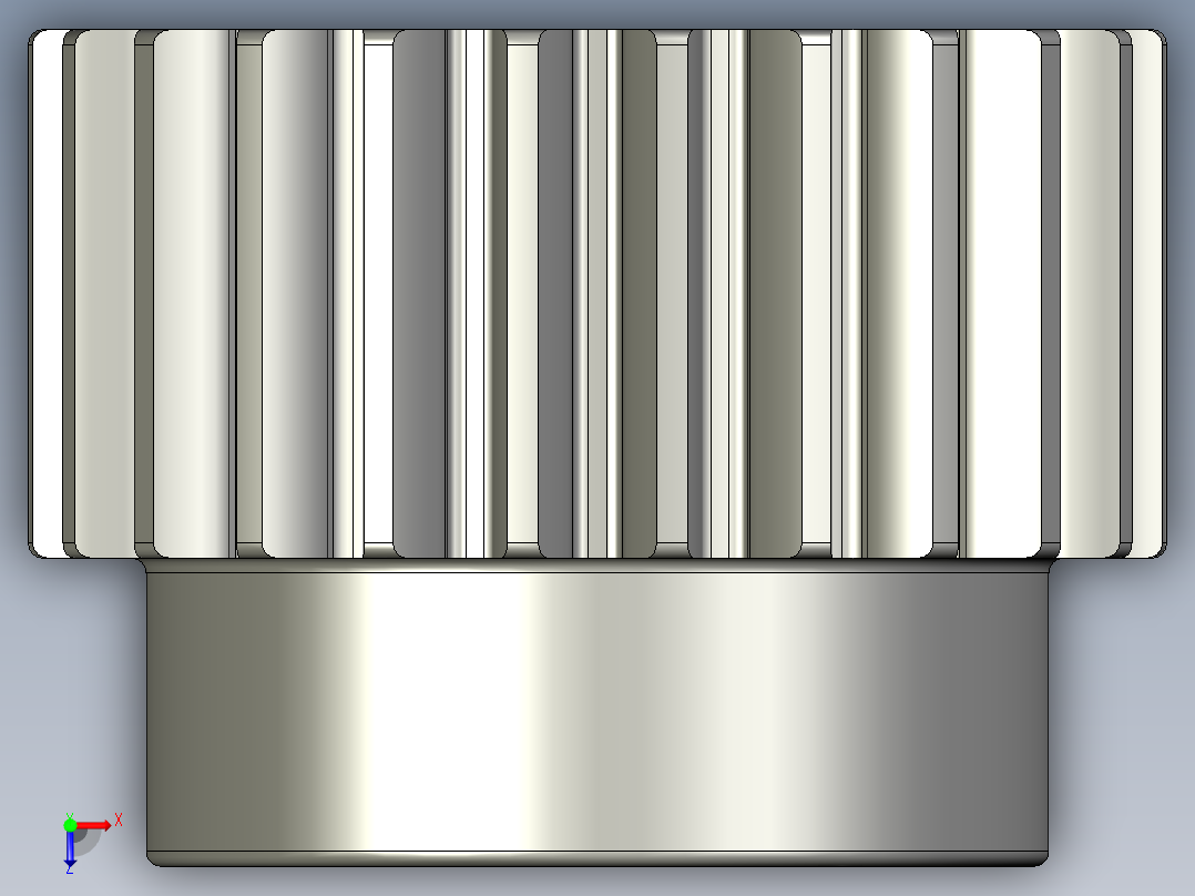 金属齿轮俯视图