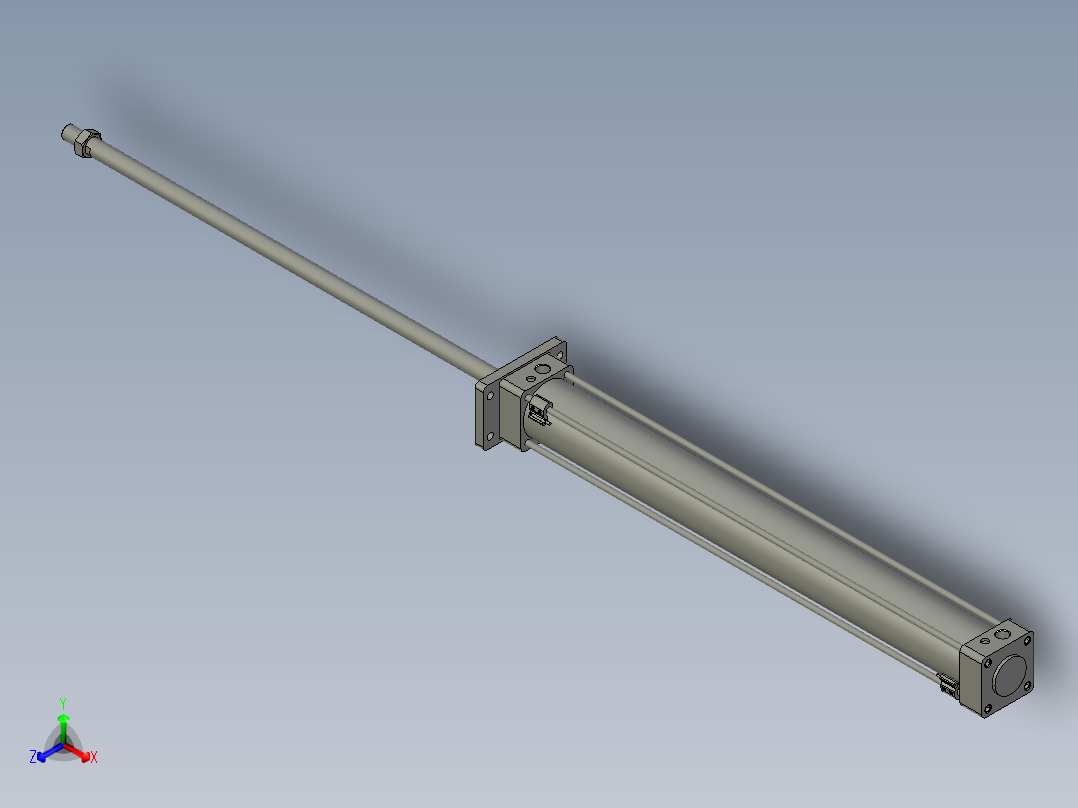 MDBF63-600-M9P气缸正等轴测图