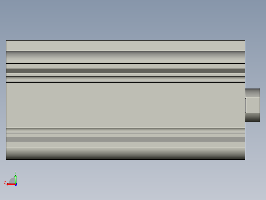 CG--阻挡气缸--CDQ2A40_75DZ_0_1_0_后视图