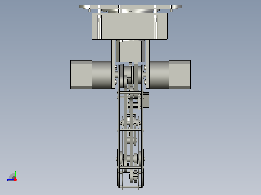 机器人小型机械臂右视图