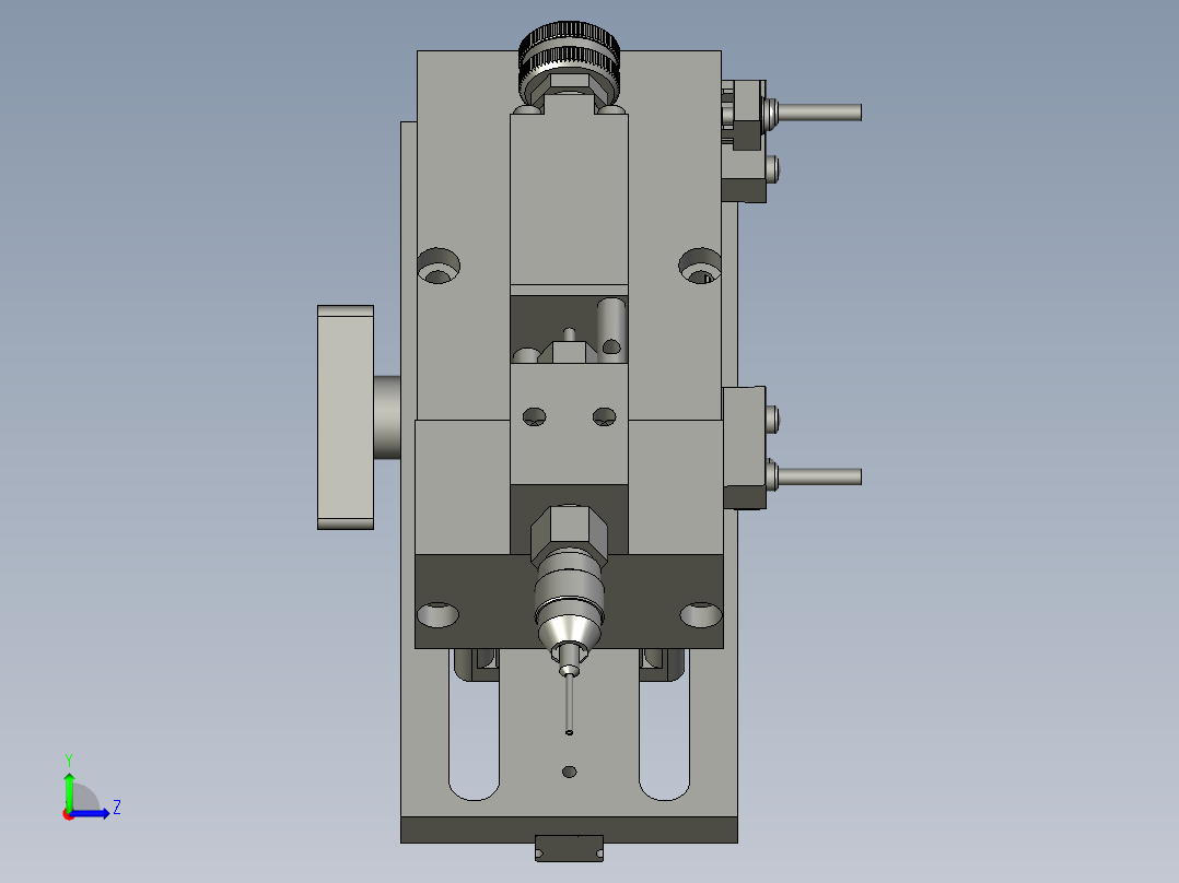 伸出点胶机构左视图