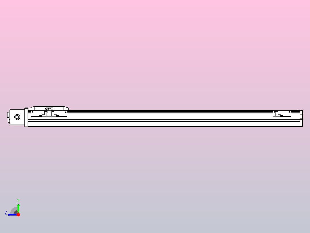 机器人皮带驱动直线轴TPA-GCB-50-P42-L650-DR-M10-N3右视图