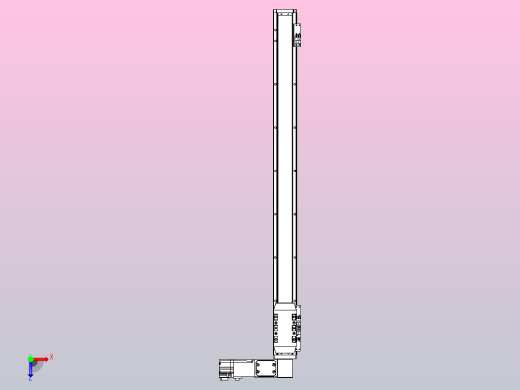 机器人皮带驱动直线轴TPA-GCB-50-P42-L650-DR-M10-N3俯视缩略图