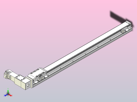 机器人皮带驱动直线轴TPA-GCB-50-P42-L650-DR-M10-N3正等轴测缩略图
