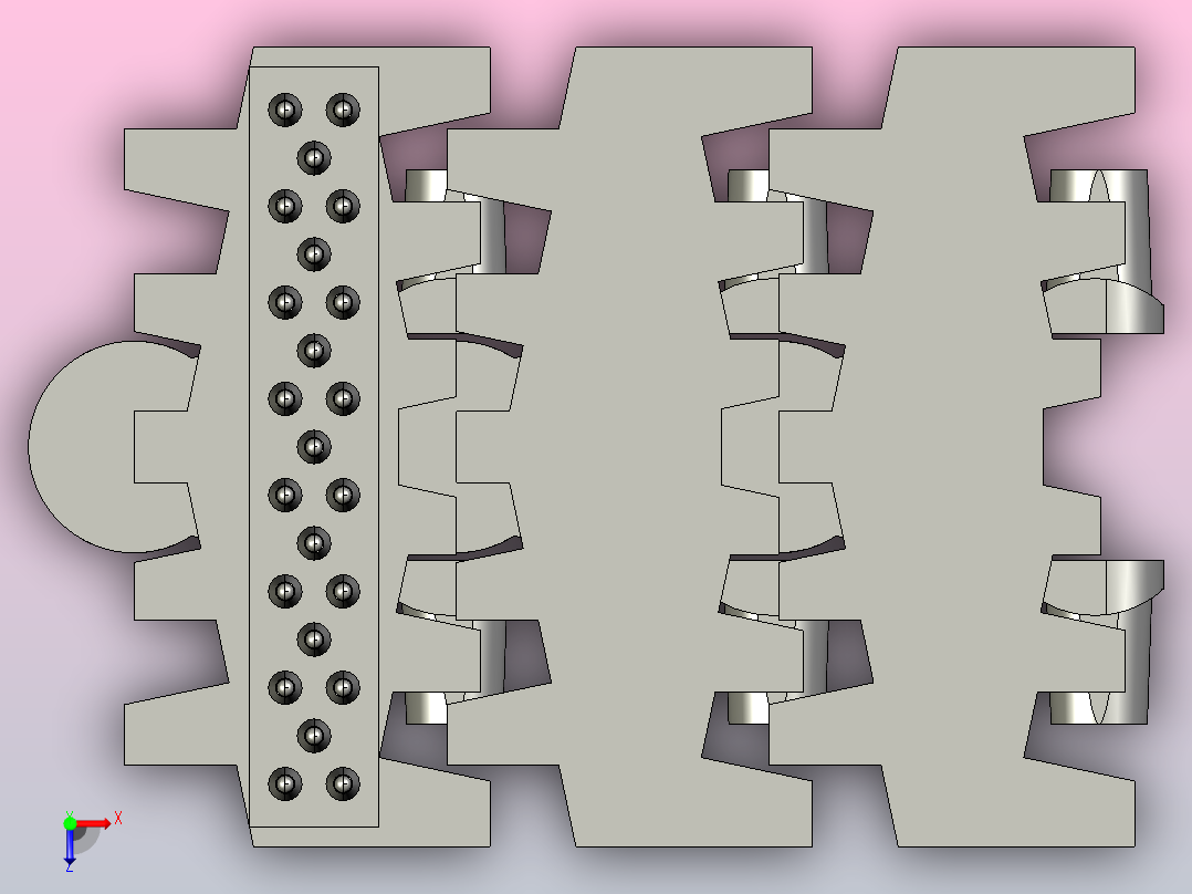 YMTL83B-AZ3-C1 83宽B型弹性楔链俯视图