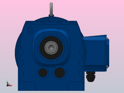 R47底脚轴伸式安装斜齿轮减速机R47-Y1.1-4P-19.27-M1-0°前视缩略图