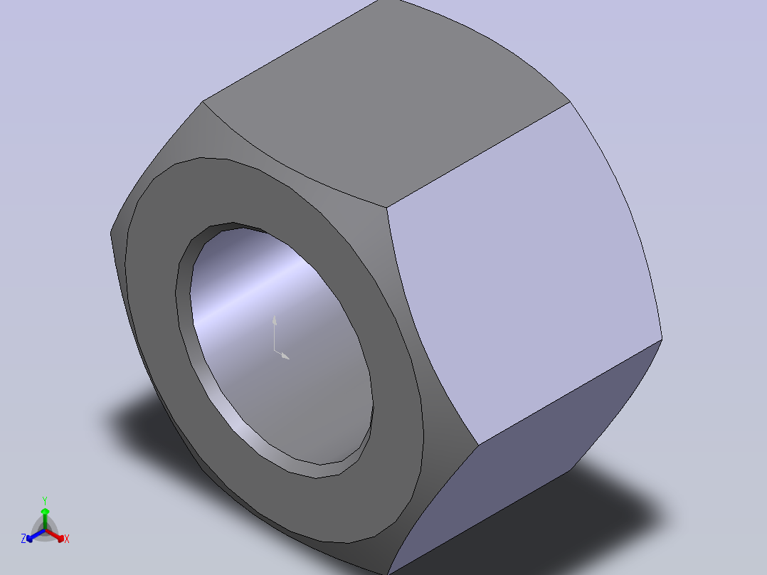 2型六角螺母 GB_T6175-2000_M16B主视图