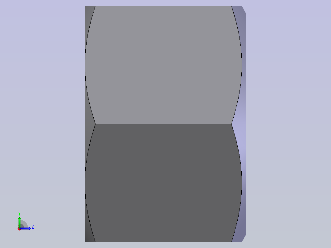 2型六角螺母 GB_T6175-2000_M16B左视图