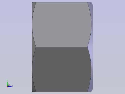 2型六角螺母 GB_T6175-2000_M16B左视缩略图