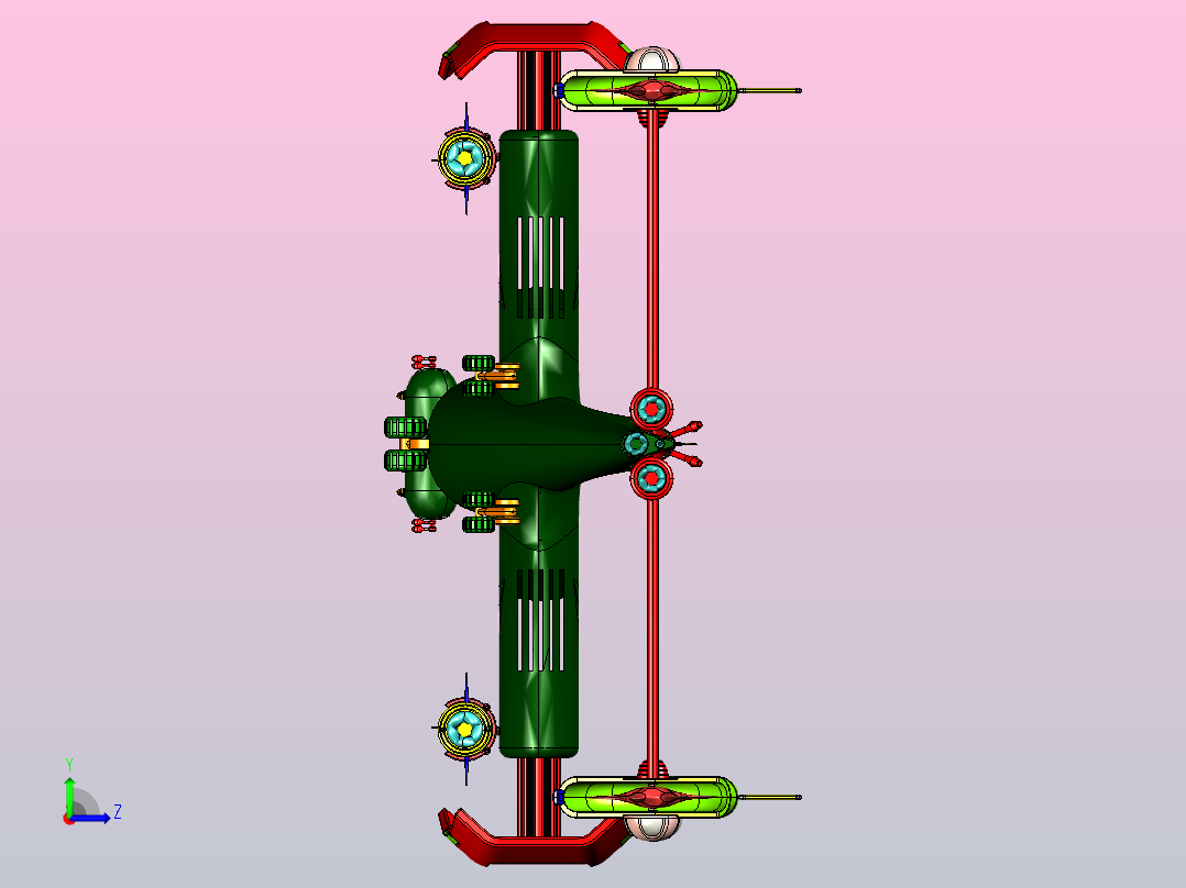 战斗机玩具左视图
