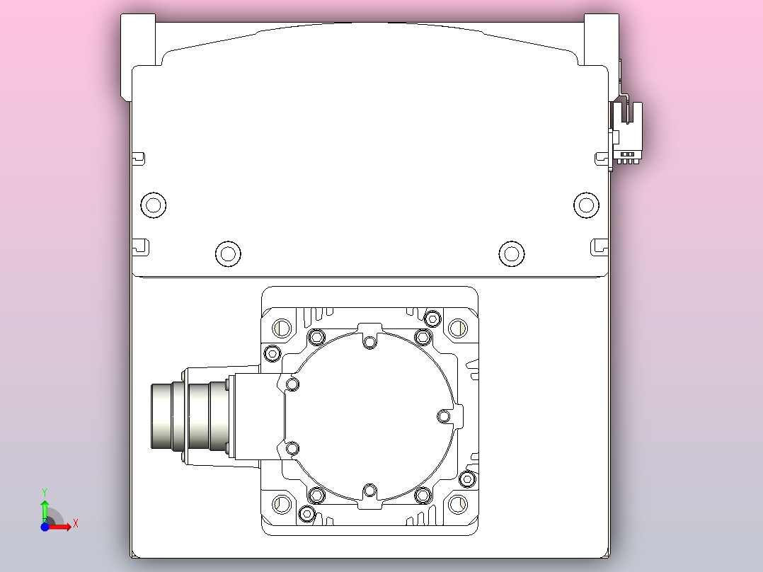 日规模组半封闭丝杆TPA-HNR-220D-3210C-L1250-MP-C-P1K-N3前视图