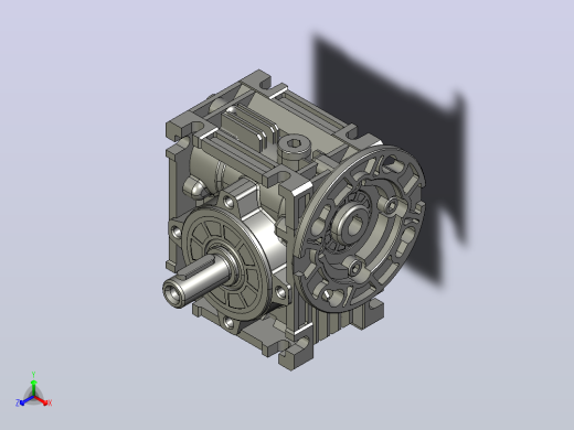 减速机ZMD51-30-5-S-56-B14正等轴测缩略图