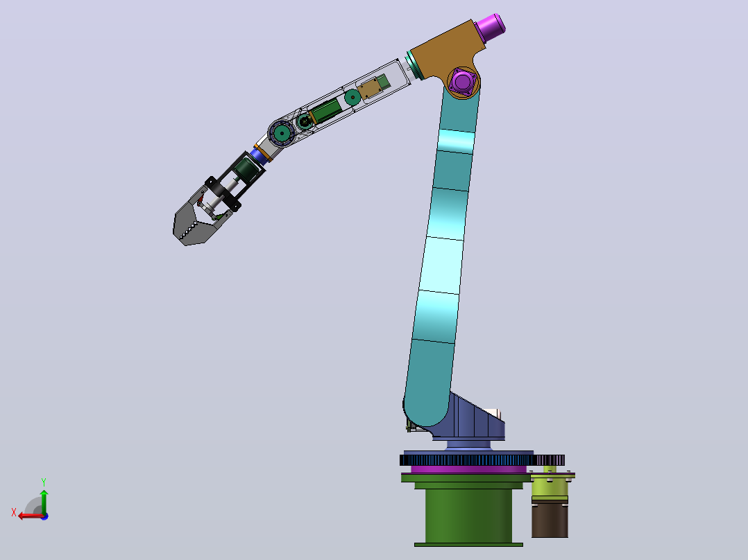 快递分拣机器人(SW+CAD+说明书)后视图