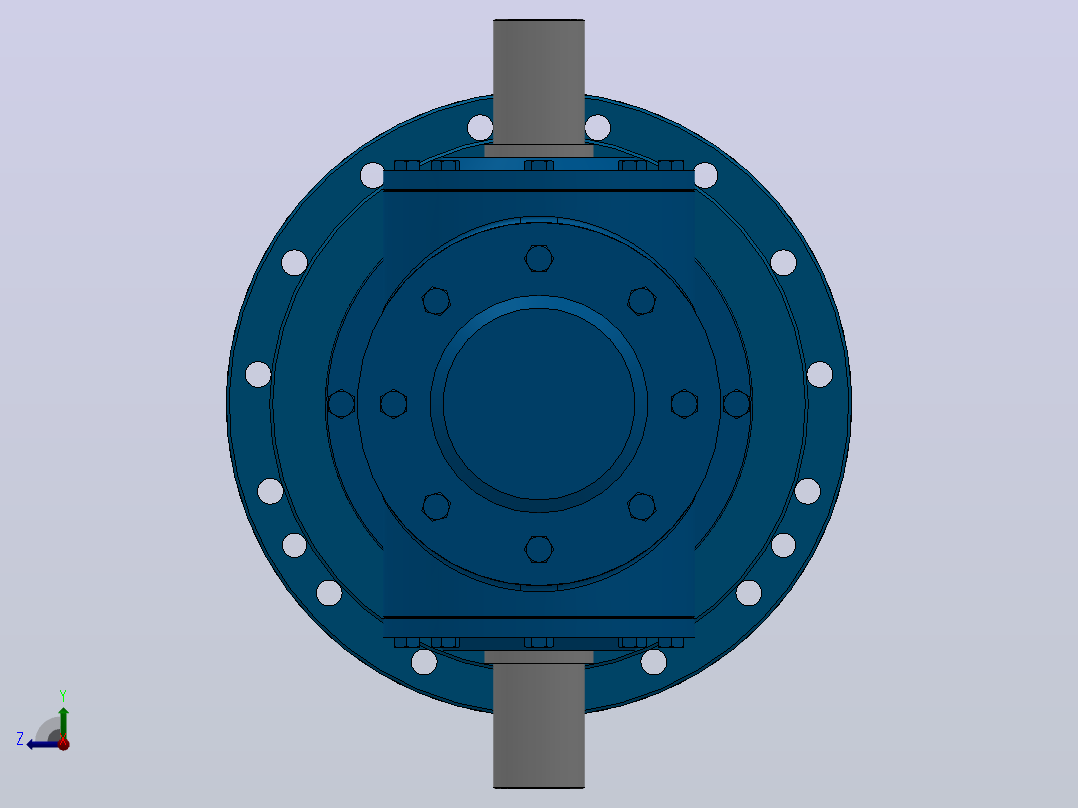 401C2Z行星减速机[N3E401C2Z95.09-GD-V1]后视图