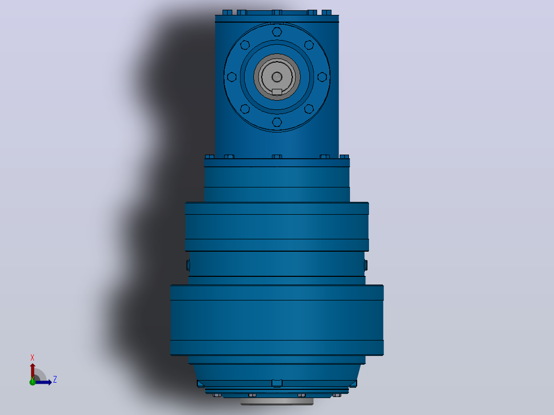 401C2Z行星减速机[N3E401C2Z95.09-GD-V1]俯视图