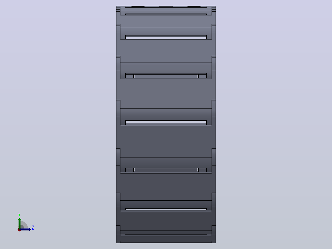 内高15内侧打开型TA半封闭式拖链[DSL15HTA-15-40-R48-20-A1]左视图
