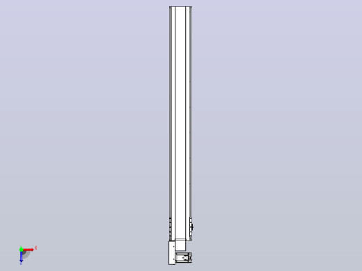 皮带直线轴半封闭可选导轨TPA-HNB-175D-140-L1550-ML-Y-P75-N3俯视缩略图