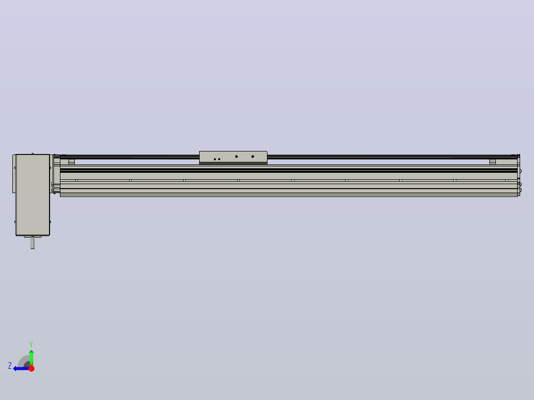MT120BT半封闭皮带滑台[MT120BT.L100.600.R.P40.C3]右视图