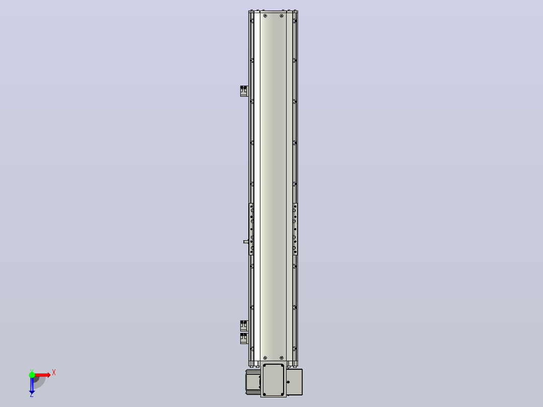 MT120BT半封闭皮带滑台[MT120BT.L100.600.R.P40.C3]俯视图