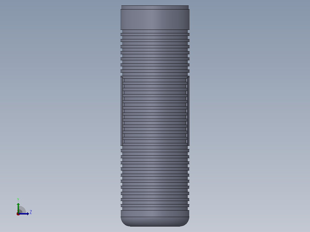 军用母U174U 7.1连接器左视图