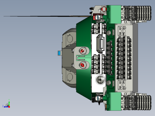 防空自行速射炮CATIA V5 r21模型右视缩略图