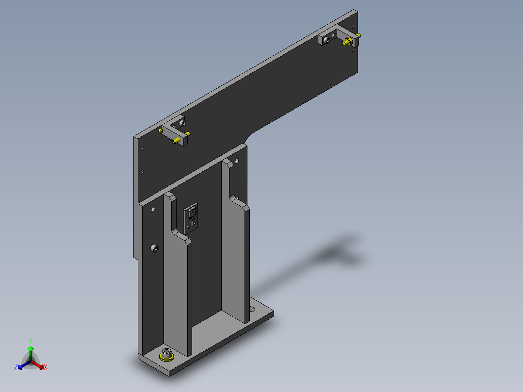 带安全机构的工件转移正等轴测图
