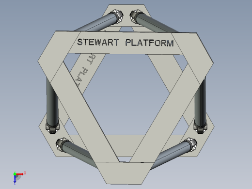 并联机器人stewart-platform CREO俯视缩略图