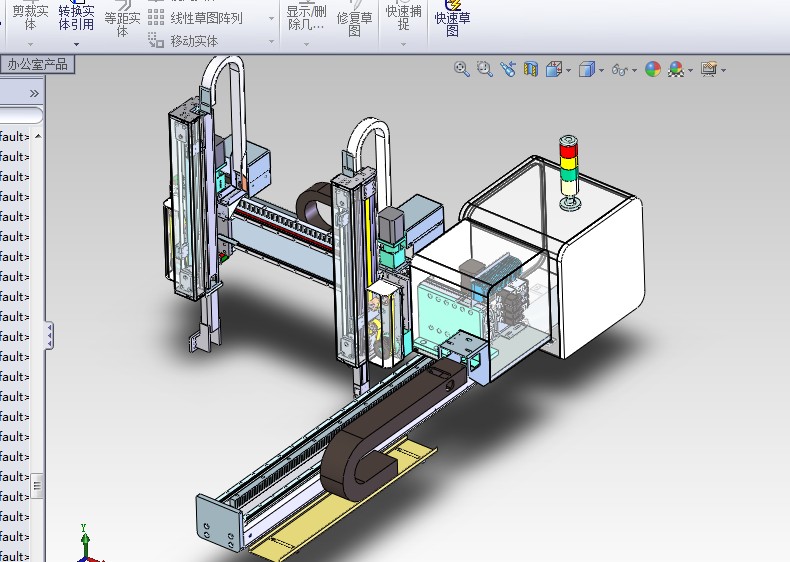 双截五轴伺服注塑机械手 F462 非标自动化设备3D图纸3D