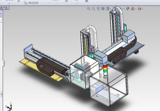 双截五轴伺服注塑机械手 F462 非标自动化设备3D图纸3D缩略图