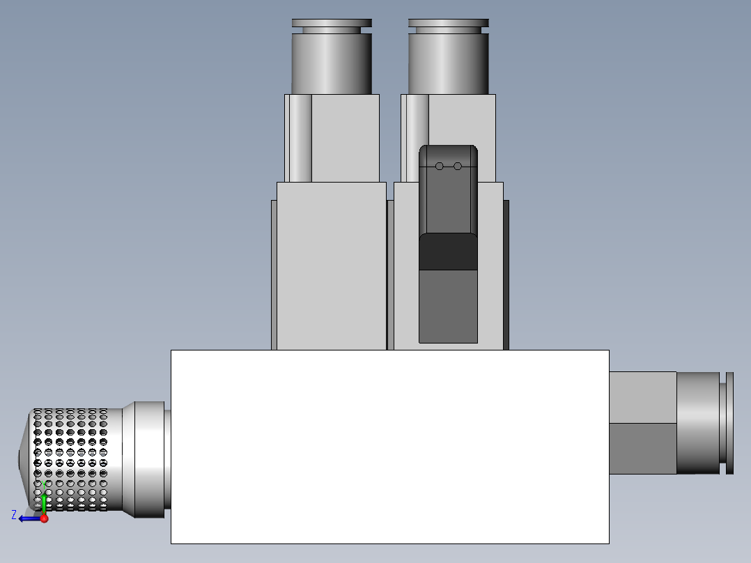 双工位自动螺丝机(伺服电机)右视图