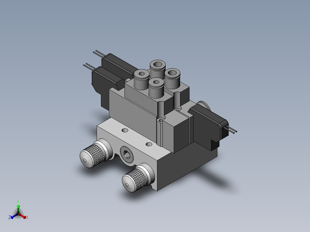 双工位自动螺丝机(伺服电机)正等轴测图