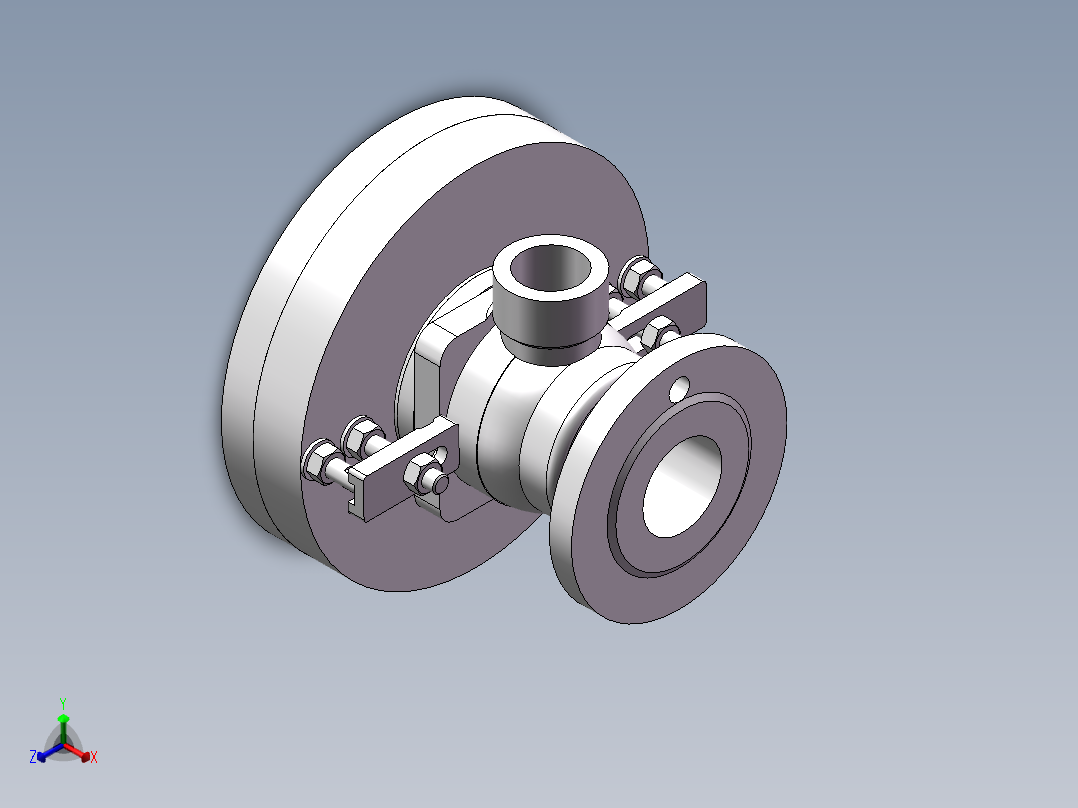 阀体机械加工工艺规程及车Ф50内孔夹具设计【SW夹具三维】正等轴测图