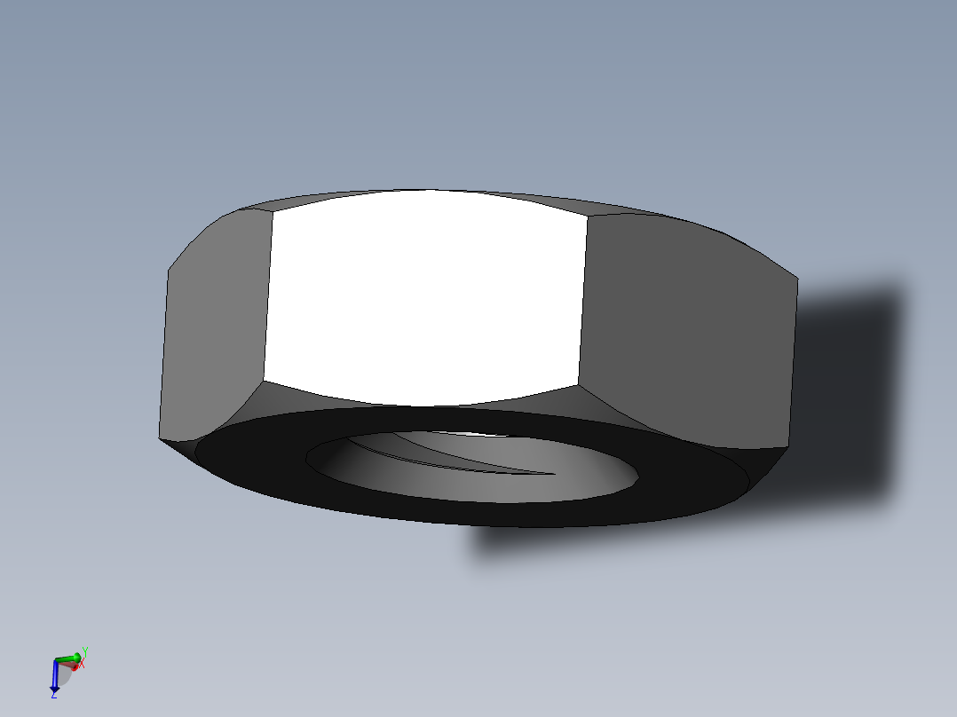 DIN 934 螺母-M2.6 Nut.SLDPRT