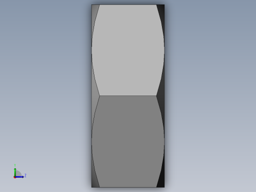 DIN 934 螺母-M2.6 Nut.SLDPRT左视缩略图