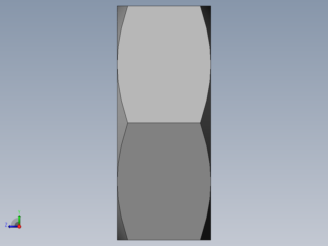 DIN 934 螺母-M2.6 Nut.SLDPRT右视图