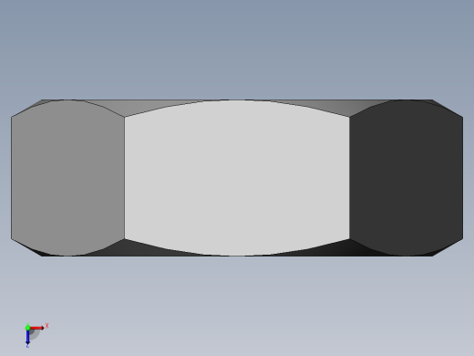 DIN 934 螺母-M2.6 Nut.SLDPRT俯视缩略图