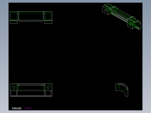 人體工學型安全把手ESP(A)-2D多系列多零件图纸模型
