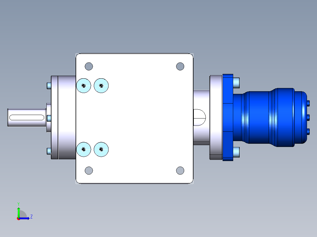 液压压缩机马达--igs stp左视图