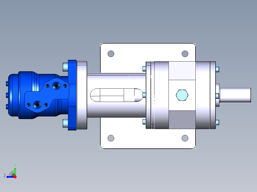 液压压缩机马达--igs stp右视图