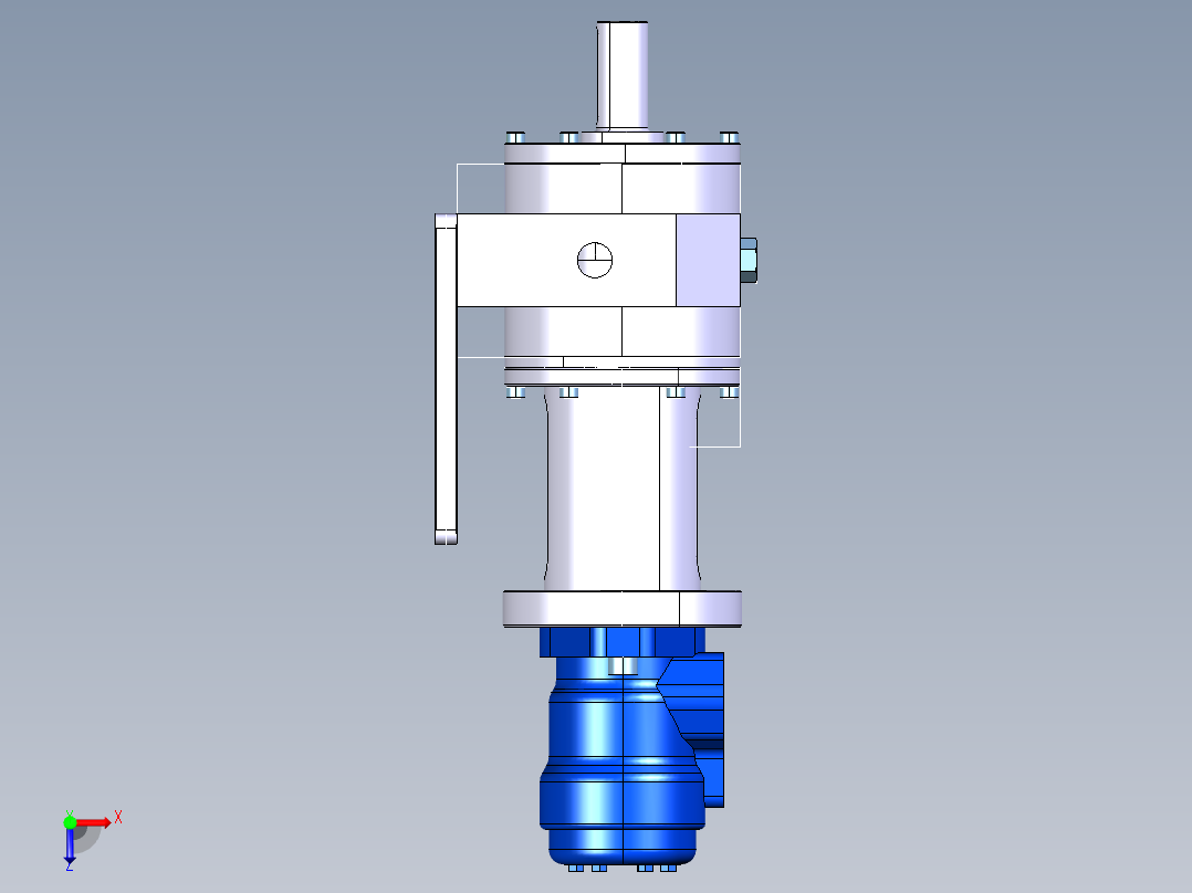 液压压缩机马达--igs stp俯视图