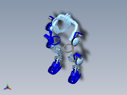 残障肌无力人士外骨骼机器人三维模型