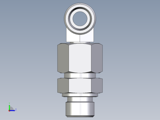 卡套式工业通用硬管接头EO_Assembled_adjustable_standpipe_branch_tee_EVT14SMOMD71左视缩略图